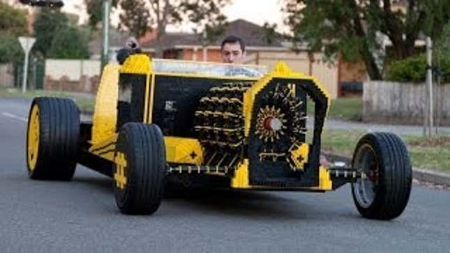 LEGO Car Has LEGO Engine, Actually Drives