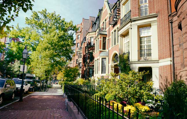 Brownstones in Boston