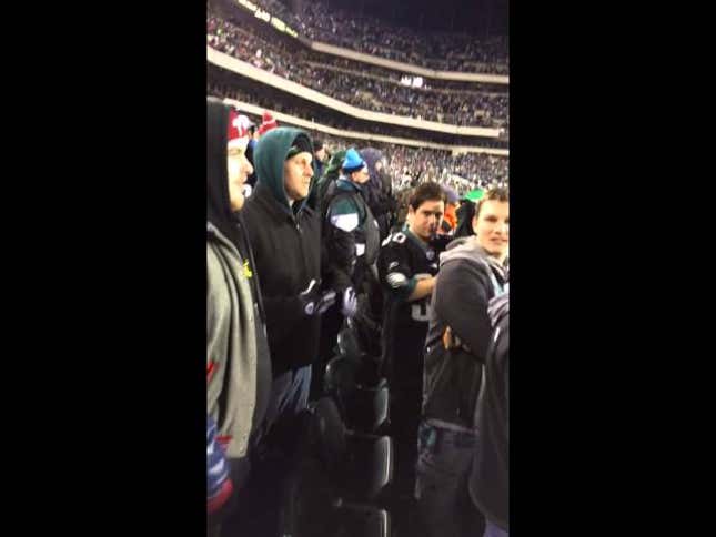 Eagles Fan Spits On Saints Fan Moments After Losing