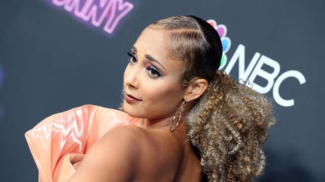 Amanda Seales attends the premiere of NBC’s “Bring The Funny” at Rockwell Table &amp; Stage on June 26, 2019 in Los Angeles, California.