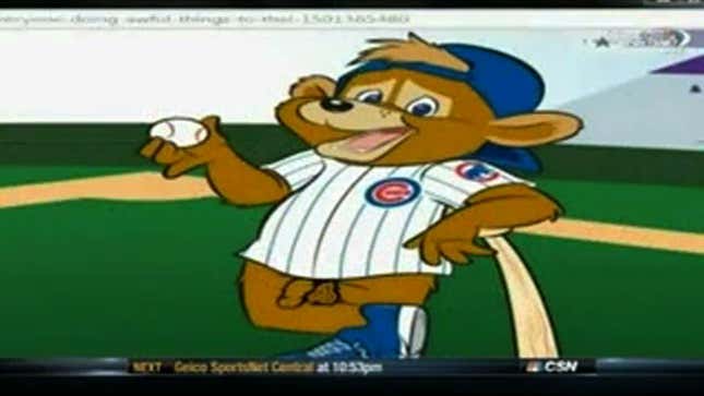 Comcast SportsNet Airs Our Version Of Cubs Mascot With Cock And Balls