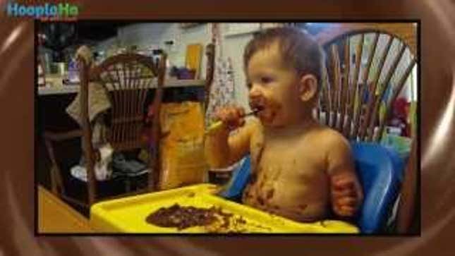 Let's Watch Babies Make A Total Mess of Themselves Eating Chocolate