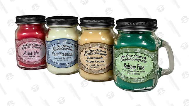 Christmas Mason Jar Candles (4-Pack) | $20 | Amazon