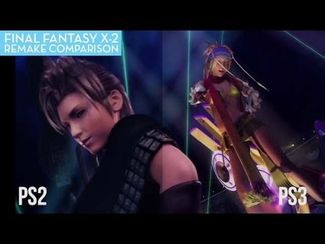 A <em>Final Fantasy X-2</em> Comparison: HD vs. SD
