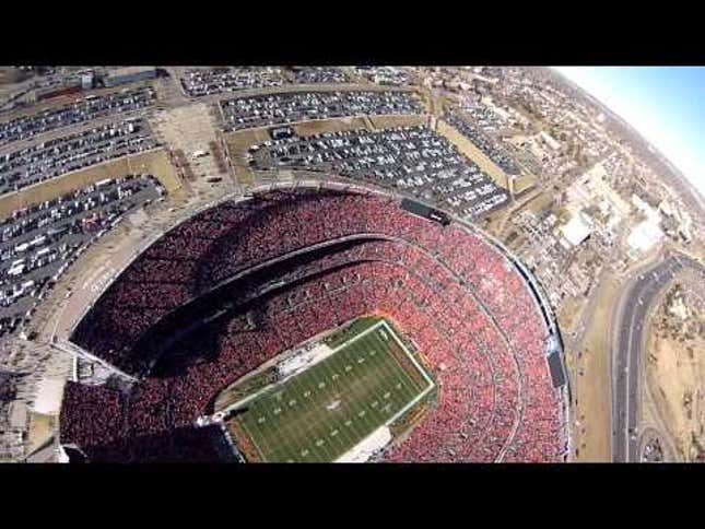 What It's Like To Skydive Into The AFC Championship