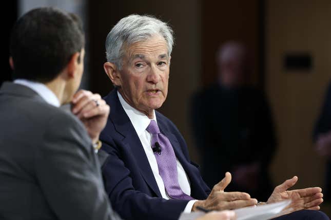 Federal Reserver Chair Jerome Powell at The New York Times DealBook Summit on Dec. 4. 