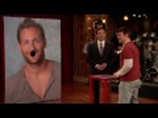 Jimmy Fallon Has Audience Member Throw Hot Dogs in Juan Pablo's Mouth
