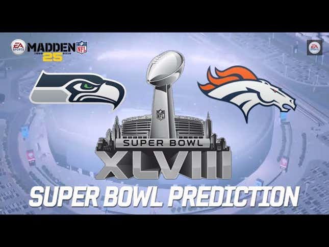 Broncos Win The Super Bowl, According To <em>Madden</em>