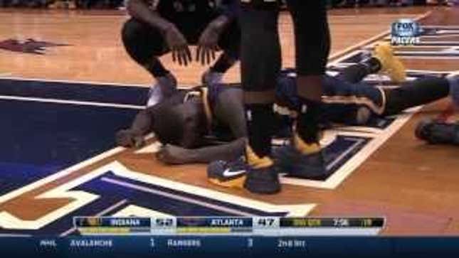 Lance Stephenson Leaves Game After Making Impressive But Dangerous Shot