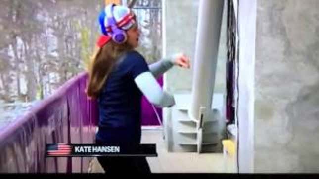 U.S. Luger Kate Hansen's Beyonce Warm Up Dance is Perfection