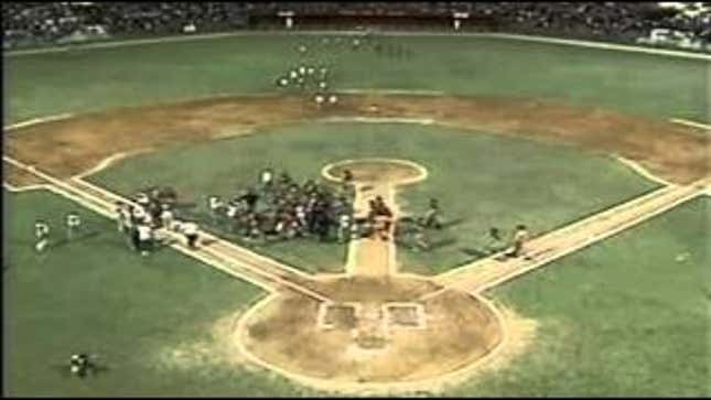 Watch This Baseball Player Try To Murder A Pitcher During A Brawl