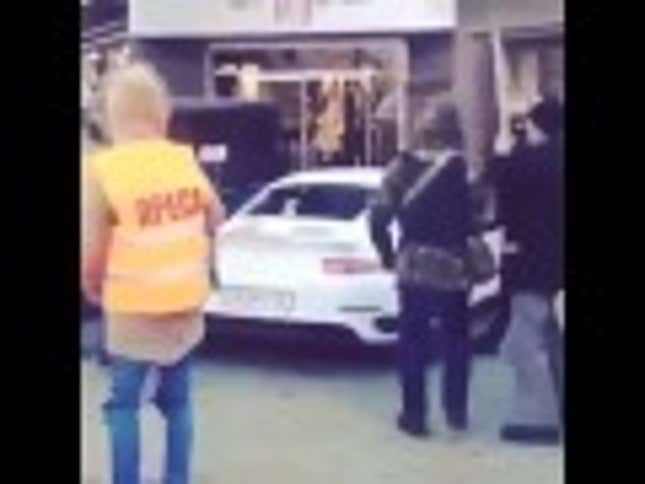 Ukraine Protestors Smash Governing Party Member's Brand New Porsche