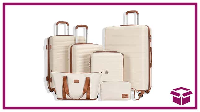 Image for article titled Travel In Style With 75% Off This Travelhouse 6 Piece Luggage Set, Available in 5 Colors