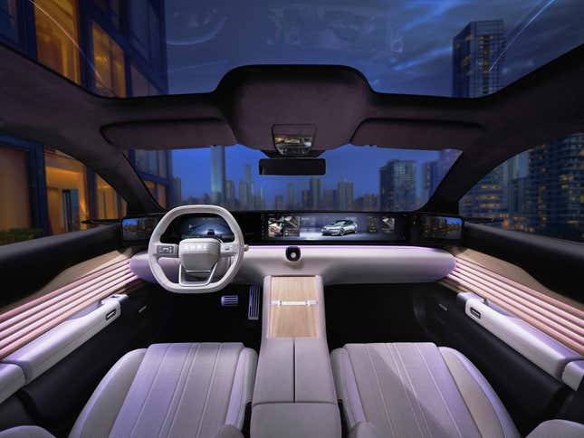 Interior of the AUDI E Concept