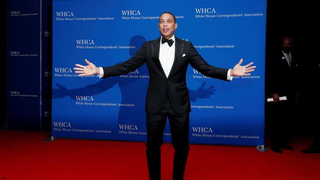 In his element: Lemon schmoozing at the White House Correspondents’ Dinner in 2022.