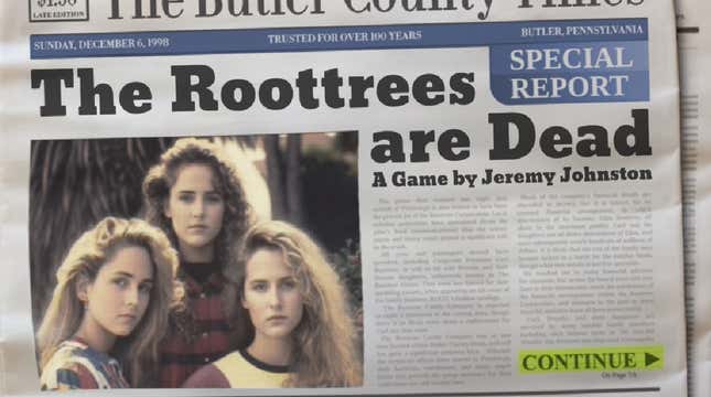 The Roottrees Are Dead