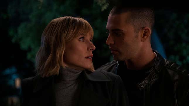 Kristen Bell and Benjamin Levy Aguillar in The Woman In The House Across The Street From The Girl In The Window