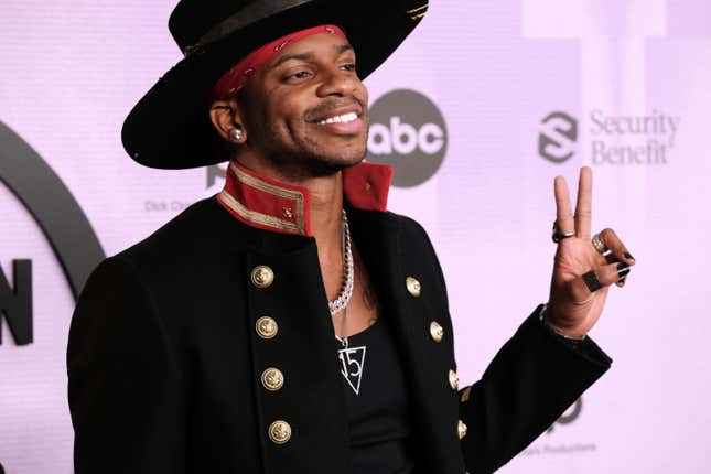 Jimmie Allen attends the 2022 American Music Awards at Microsoft Theater on November 20, 2022 in Los Angeles, California.