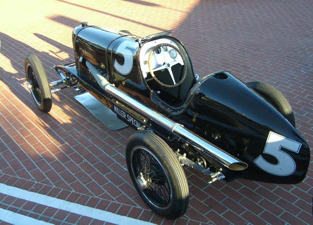 A similar Miller 122 in single-seat Indianapolis-spec