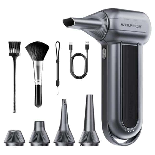 Image for article titled WOLFBOX MF100 Electric Air Duster-150000RPM Super Power Cordless Air Duster, Now 36% Off