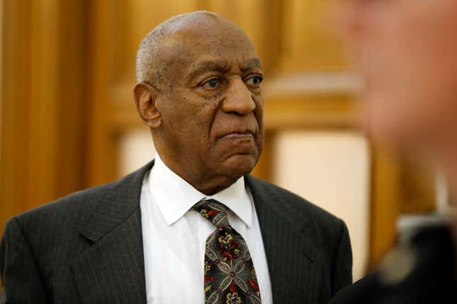 Bill Cosby departs the Montgomery County Courthouse after a preliminary hearing, May 24, 2016, in Norristown, Pennsylvania. Cosby was ordered to stand trial on sexual assault charges after a hearing that hinged on a decade-old police report. (Photo by Matt Rourke-Pool/Getty Images)