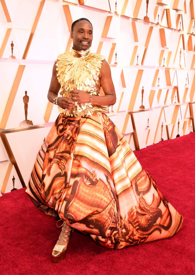 Billy Porter on the red carpet at the 92nd Academy Awards held at the Dolby Theatre in Hollywood, Los Angeles, USA.