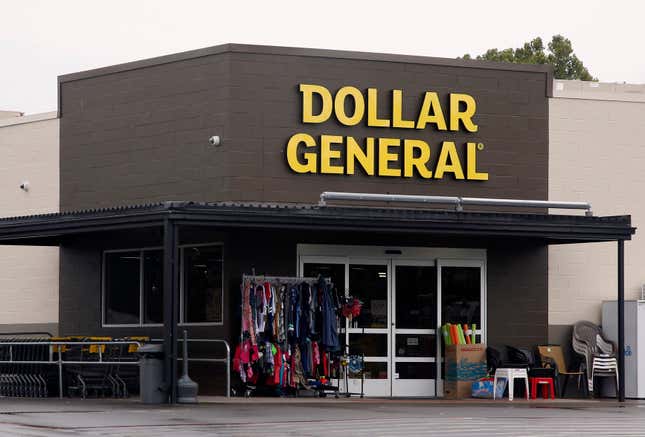 FILE- In this Aug. 3, 2017, file photo the Dollar General store is pictured in Luther, Okla. Shares of Dollar General are up more than 7% before the market open on Friday, Oct. 13, 2023, as Dollar General said that Todd Vasos will be returning to the CEO role at the discount retailer amid concerns of slowing sales growth and claims that its working conditions aren&#39;t safe. (AP Photo/Sue Ogrocki, File)