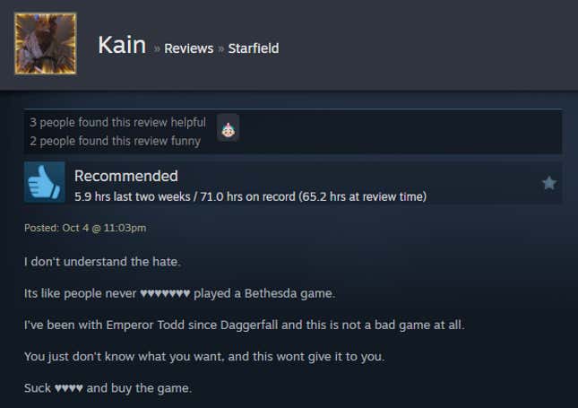 Image for article titled Starfield: Shattered Space, As Told By Steam Reviews