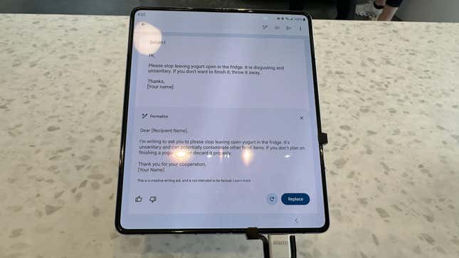 Notably, Google used a Samsung Galaxy Fold 5 phone to show off its upcoming smart compose feature in Gmail at this year’s CES, rather than its own Pixel Fold.
