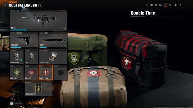 The selected perks for the XM4 loadout.