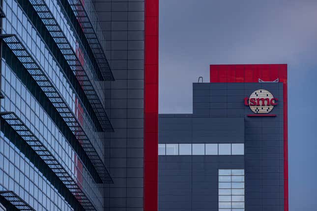 Taiwan Semiconductor Manufacturing Company, Limited (TSMC), the world's most valuable semiconductor company at Hsinchu Science Park on September 16, 2022 in Hsinchu, Taiwan