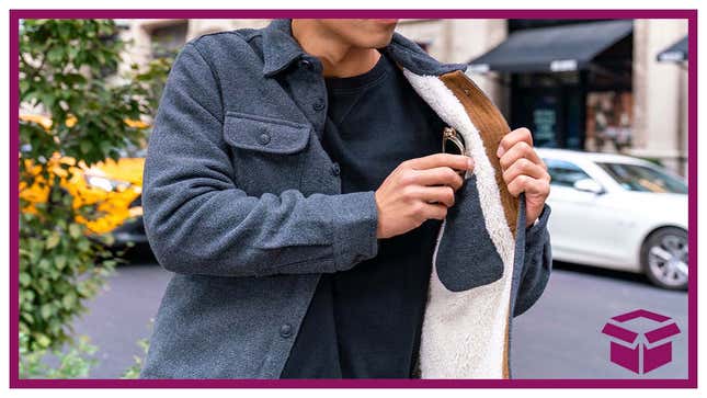 A shirt jacket from JACHS NY looks great on its own and is also a perfect layering option under a heavier coat.