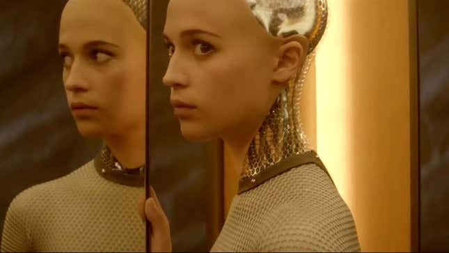 A robot looking concerned 