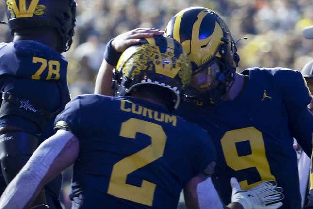 Blake Corum No. 2 Michigan handle Bowling Green