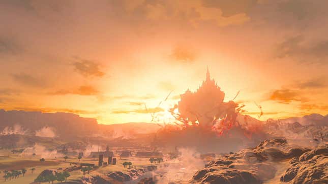 Canvas print The Legend of Zelda: Breath of The Wild - Sunset