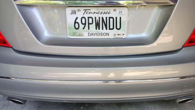 Image for article titled The State Of Tennessee Said This Drivers Vanity License Plate Is Offensive. Now She&#39;s Suing To Get It Back