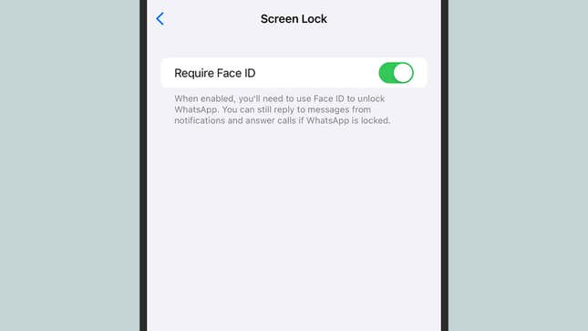 Some apps, like WhatsApp, have a screen lock included.
