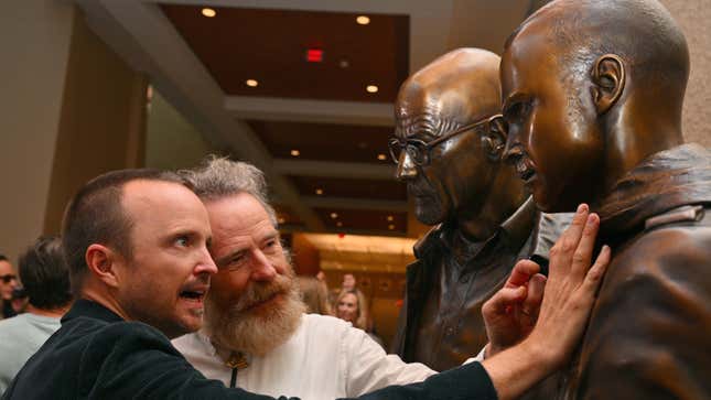 Bryan Cranston, Aaron Paul memorialized in Breaking Bad bronze statues