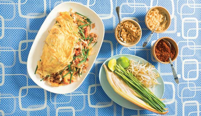 Pad Thai With Pork and Shrimp as seen in "POK POK Noodles: Recipes from Thailand and Beyond"