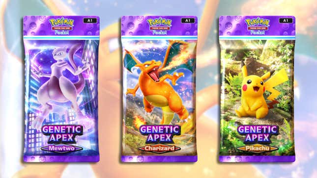 The three pack arts for Genetic Apex.