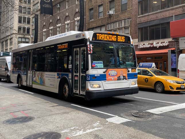 So much depends on a white city bus