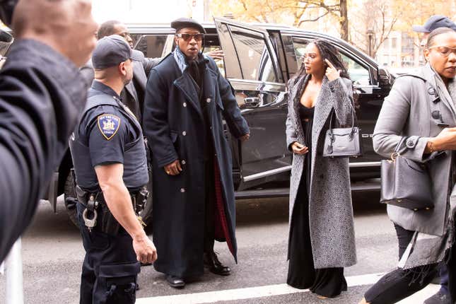 onathan Majors and Meagan Good are seen arriving at court on December 4, 2023 in New York, New York. 