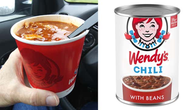 Image for article titled Wendy’s Chili Is Heading to Grocery Stores