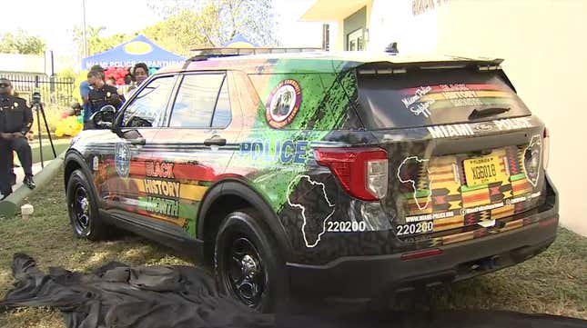 Image for article titled Miami Police Thought a Black History Month Squad Car Was a Good Idea [Update]