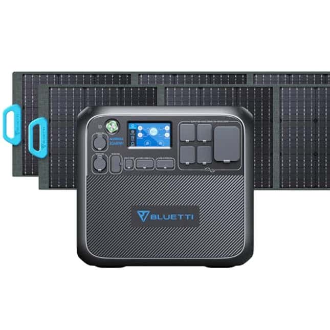 Image for article titled Power Your Adventures with BLUETTI Solar Generator AC200MAX with 2 200W Solar Panel Included, 26% Off