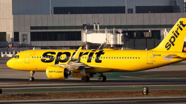 A Spirit Airlines plane