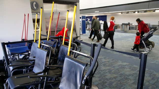 Airport wheelchairs