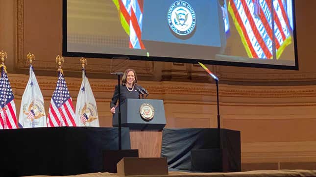 Image for article titled Vice President Kamala Harris Calls on Congress to Protect Voting Rights at National Action Network Celebration