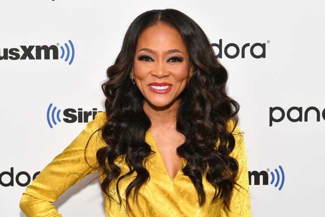 Robin Givens visits SiriusXM Studios on November 20, 2019 in New York City.