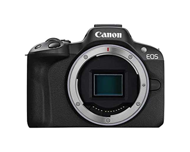 Image for article titled The Canon EOS R50 Mirrorless Vlogging Camera is 12% Off on Amazon Right Now